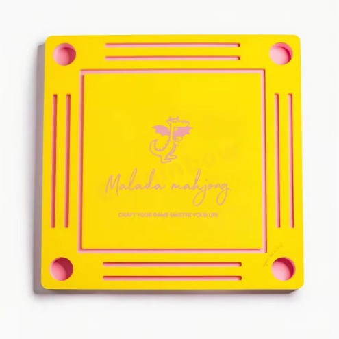 Luxury Floating Game Eva Mat Silk Screen Logo Pool Mahjong Table with Cup Holder