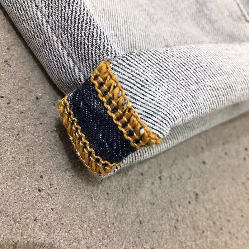 Контр-вывод из внешнеторгового хвоста один осенний лёгкий люкс slim-fit джинсы брюки ретро старого типа — ноги дикие универсальный прилив