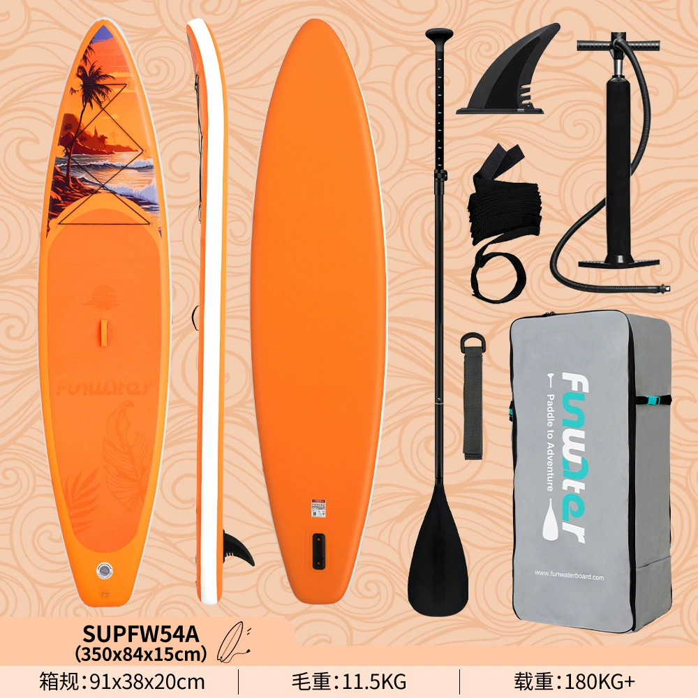 Надувная SUP Funwater для серфинга-стэнд-ап, варианты 335–385 см с веслом/сиденьем/основанием под камеру
