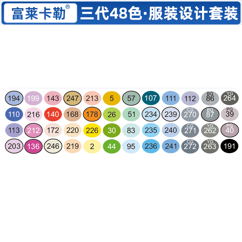 Xiupu Fule Kaler tres generaciones de rotuladores de cabeza suave alcohol aceite arte suave prueba de arte especial pluma importada