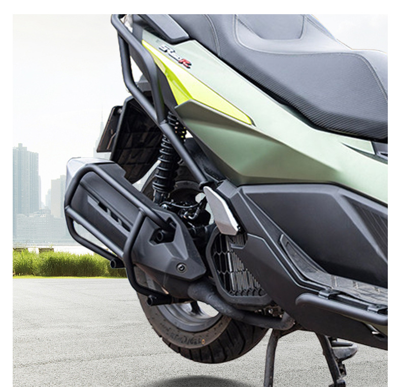 Suitable for Wuji Sr150R Scooter Front and Rear Bumper Guards, Exhaust Bars, Exhaust Covers, Modification Parts