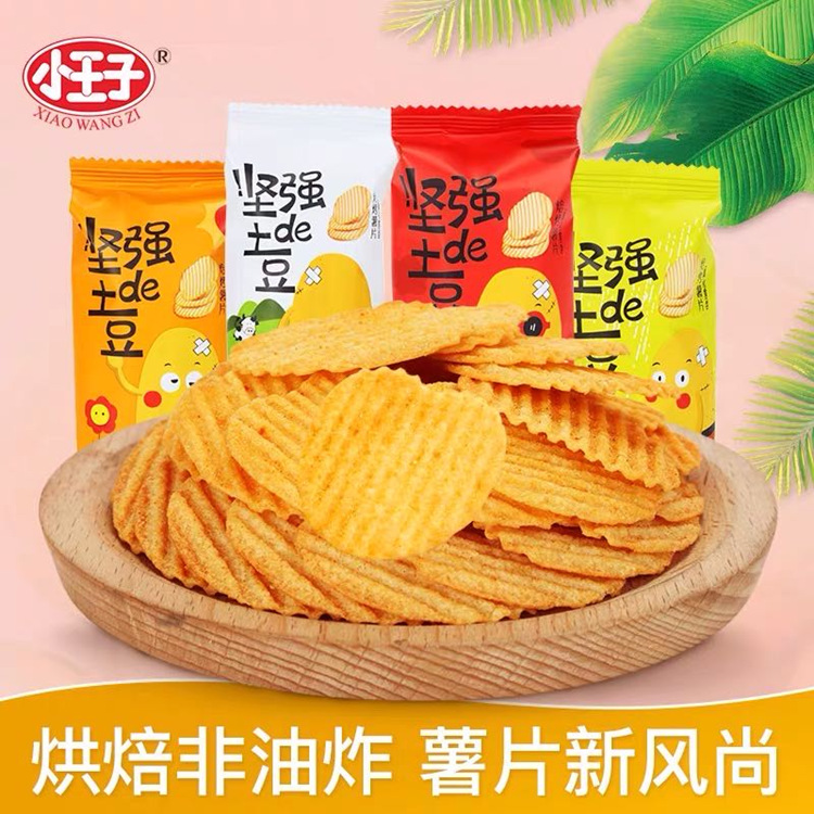 9月坚强的土豆焙烤薯片整箱5斤可混搭 非油炸薯片休闲膨化零食