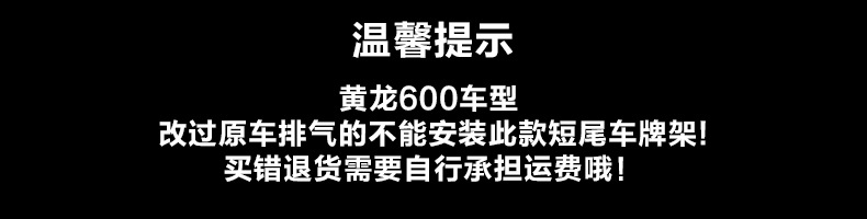 Suitable for Benelli Huanglong 600 300 TNT600 302S modified license plate bracket accessories BN600 TNT300