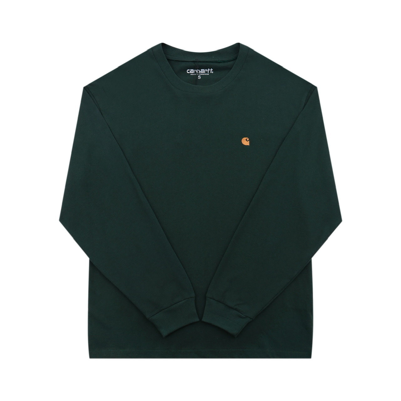 Carhartt WIP Chase T-shirt Embroidered Logo Dark Green