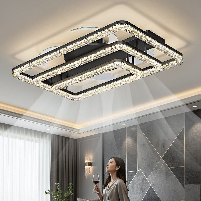 Invisible Fan Light Ceiling Lamp 2025 New Model Light Luxury High-End Living Room Main Light Modern Minimalist Whole House Package Light