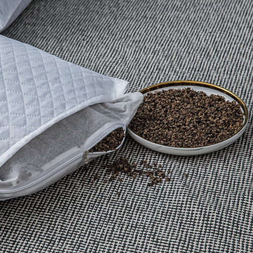 Dustproof Pillow Core Inner Cover, Thick Pillow Core Inner Cover with Zipper, Dustproof and Leak-Proof Pillow Set with Buckwheat and Cassia Seed