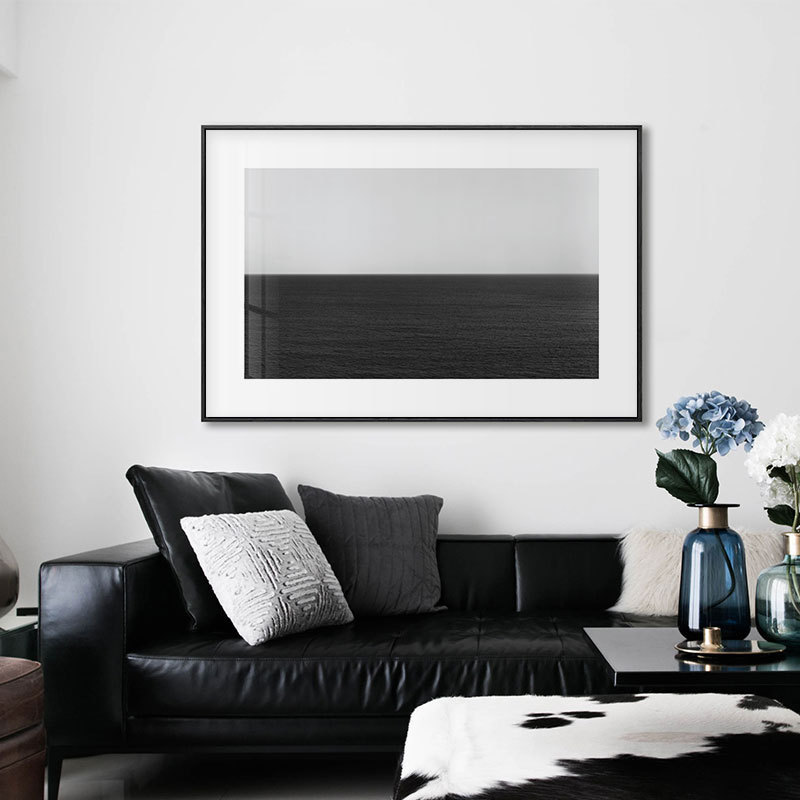 Sugimoto Boji Seascape Black and White Art Photography Decorative Painting Photo Wall Soft-fitting Background Wall Hanging Painting Living Room Murals Sugimoto Boji Seascape Black and White Art Photography Decorative Painting Photo Wall Soft-fitting Background Wall Hanging Painting Living Room Murals
