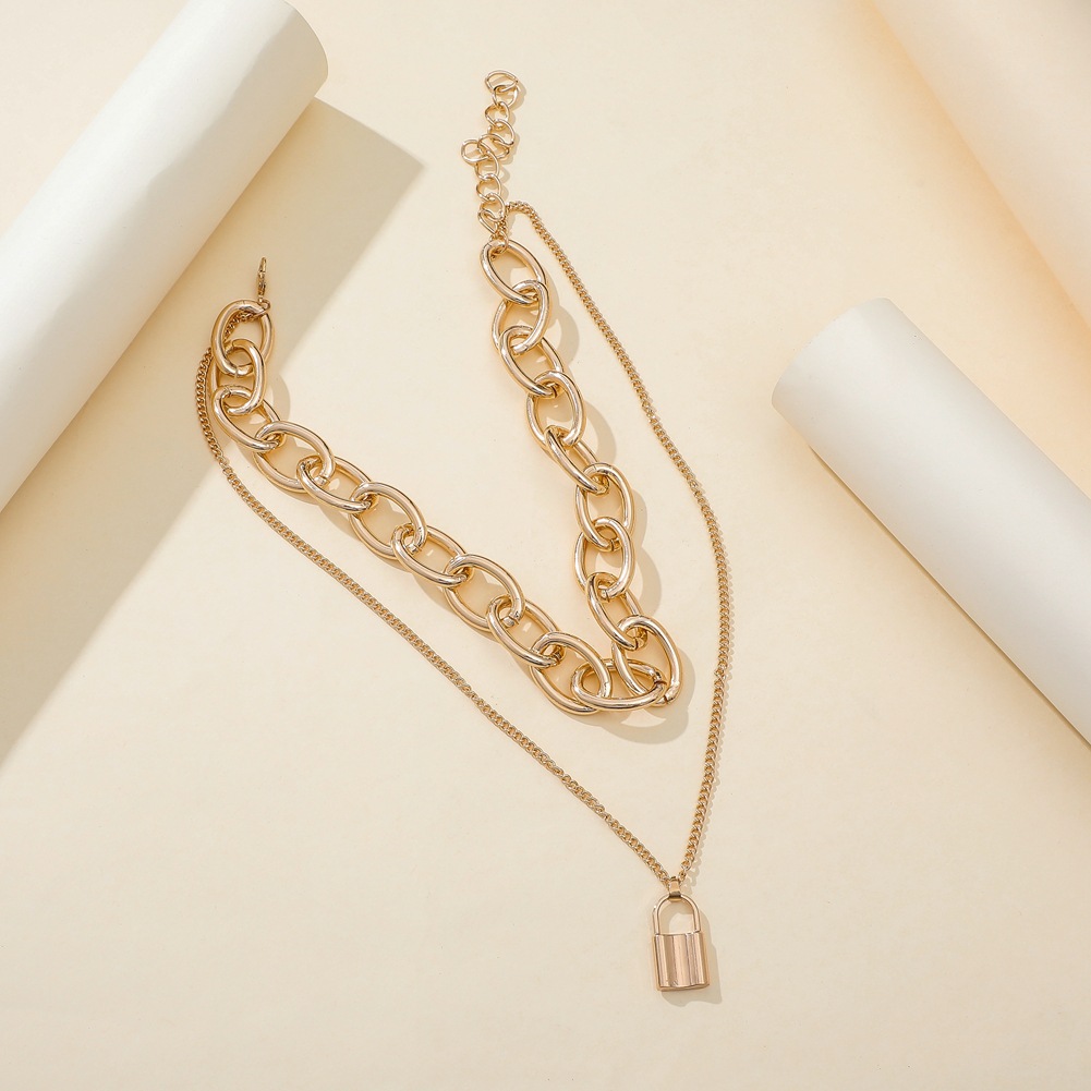 Fashion U Shape Iron Plating Unisex Necklace 1 Piece