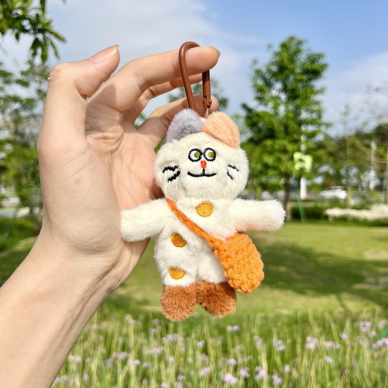 面白いブーツ子猫ペンダントトレンディクールかわいいクリエイティブ人形学生カップルスクールバッグバッグ車のキーホルダーギフト|undefined