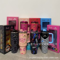 欧米クロスボーダー高品質美版新型バービー連名大容量保温カップ女子カップ氷覇カップ