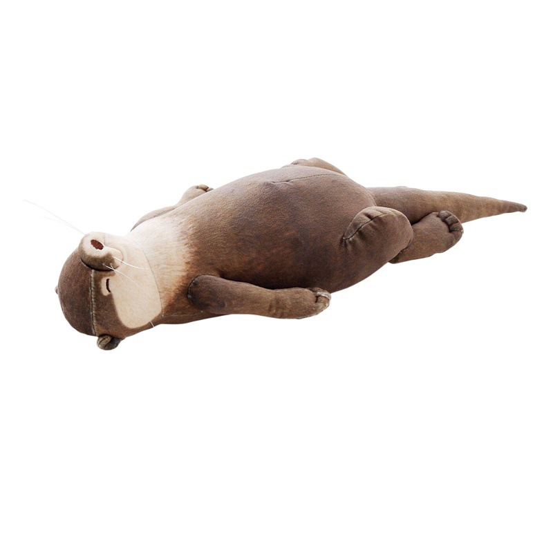 En stock lindo espalda nutria bolsa se puede utilizar como almohadilla de muñeca cremallera bolsa estudiante lápiz cosméticos lápiz labial bolsa de almacenamiento