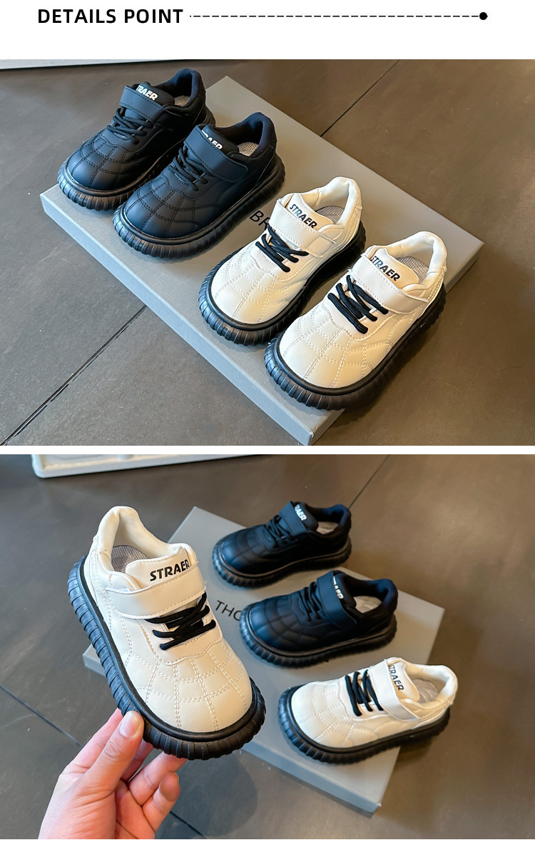 Pantofi casual pentru copii, primăvară și toamnă, pantofi sport pentru fete, la modă nouă, tălpi moi, toate se potrivesc cu pantofii respirabili în stil britanic_voghion.com