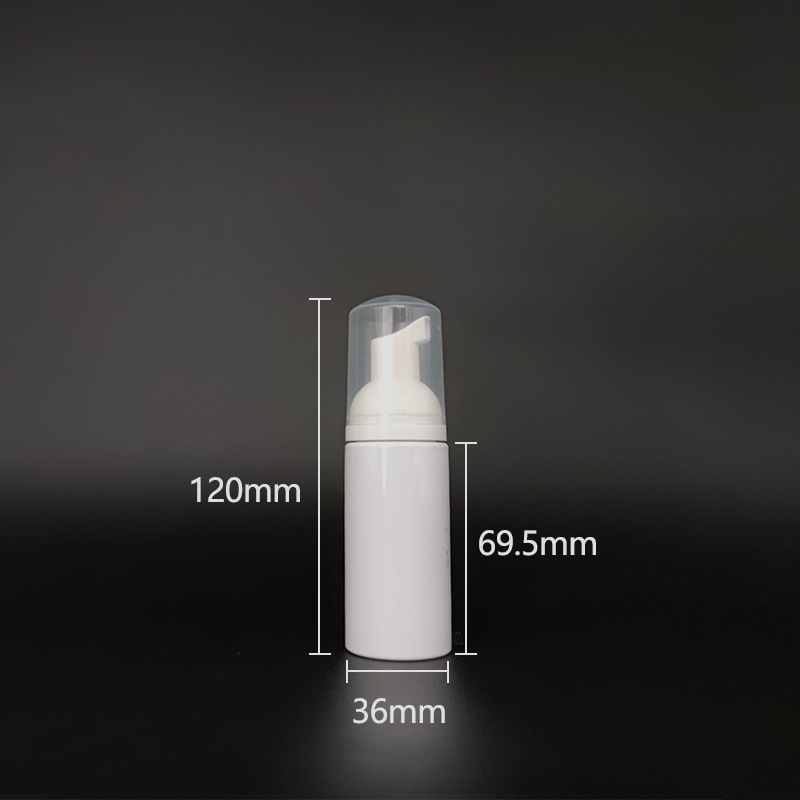 50ml(YZ-53);30 botella blanca de oro rosa bomba cubierta transparente; pet