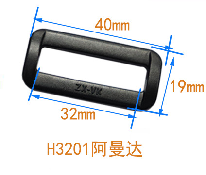 Venta directa de fábrica de hebillas cuadradas de plástico en blanco y negro en stock, hebillas rectangulares, hebillas de dos niveles, hebillas de ajuste para correas, hebillas de plástico a presión.