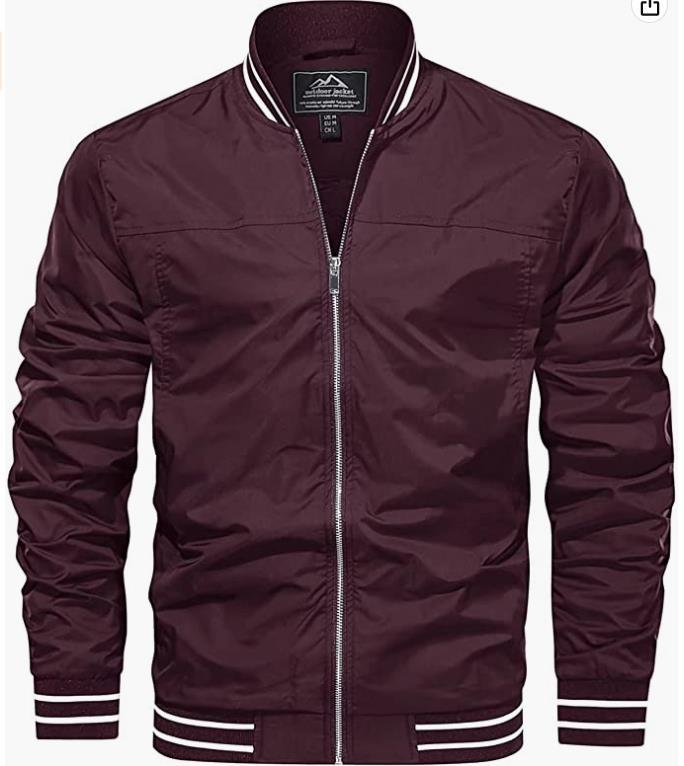 Giacca a vento leggera da uomo, antivento, casual, taglia europea_voghion.com