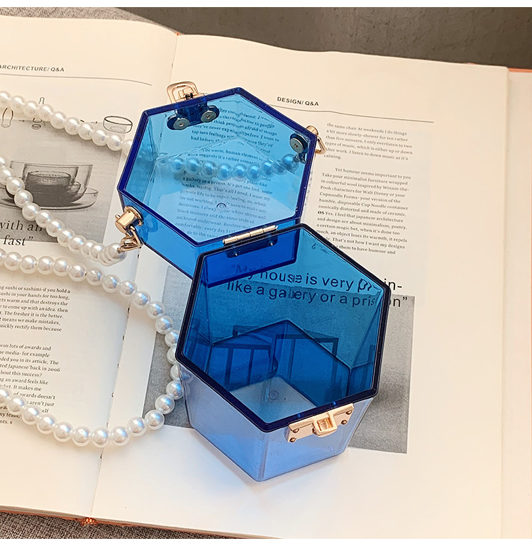 Vente En Gros Sac De Messager Portable Chaîne De Perles Transparente Nihaojewelry display picture 18