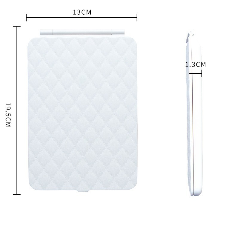 Espejo de maquillaje led con luz, escritorio de viaje plegable portátil, dormitorio, espejo para el hogar, espejo de maquillaje inteligente