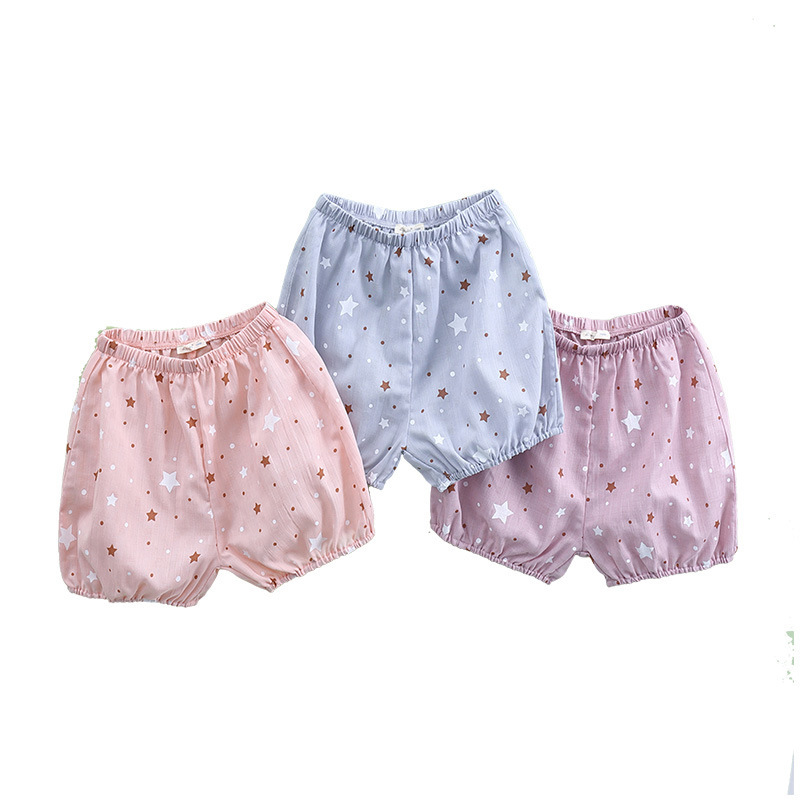 夏季新款星星满印女童热裤儿童沙滩短裤三色可选品牌童装现货