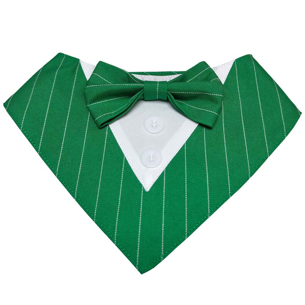 Tanpopo transfronterizo nuevo spot británico trajes de boda rayas mascotas toallas de saliva velcro toallas de triángulo