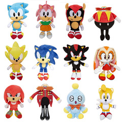 Cross-border new product hedgehog plush toy Sonic the Hedgehog cartoon rabbit figure toy anime movie merchandise