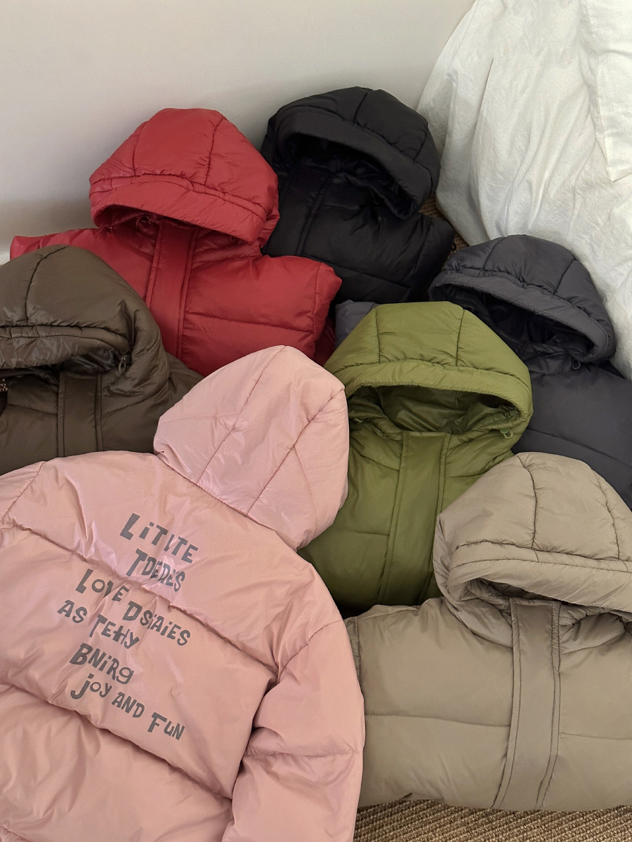 Nueva Chaqueta de Plumón para Niños, Otoño e Invierno, Plumón de Pato Blanco, Ropa Infantil, Chaqueta Corta Informal con Capucha, Venta al por Mayor en Vivo