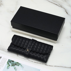 廠家直銷皮革盒眼鏡布眼鏡袋螺絲刀扣帶軟皮包鏡盒皮革太陽眼鏡盒