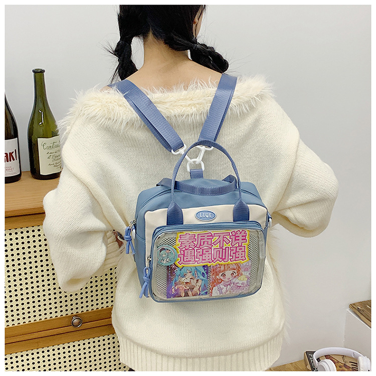 Cute and versatile pain bag, new large-capacity student commuting crossbody bag, Korean version hand-held transparent single-shoulder bag for women wholesale undefined