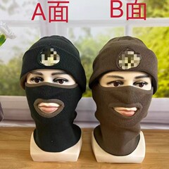 新款棕色防寒面罩19防寒面罩边防巡逻头套面罩户外骑行防寒保暖