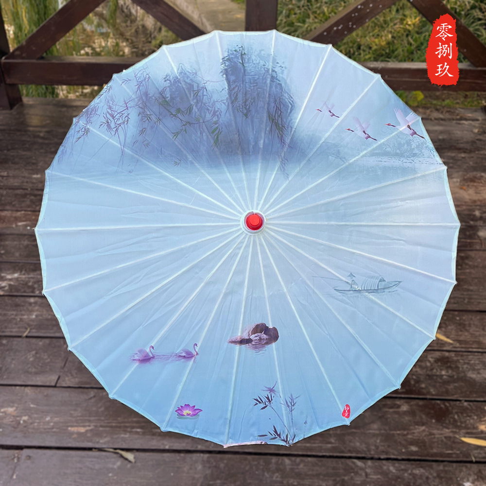 Paraguas de estilo antiguo paraguas de papel de aceite Hanfu lámpara de paraguas decorativa al aire libre de las mujeres paraguas de baile de estilo antiguo paraguas de techo paraguas decorativo clásico estilo chino