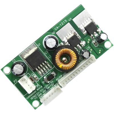 CA-1215 12V转5V转3.3V转1.5V 电压转换板 12V 5V 3.3V 1.5V 模块