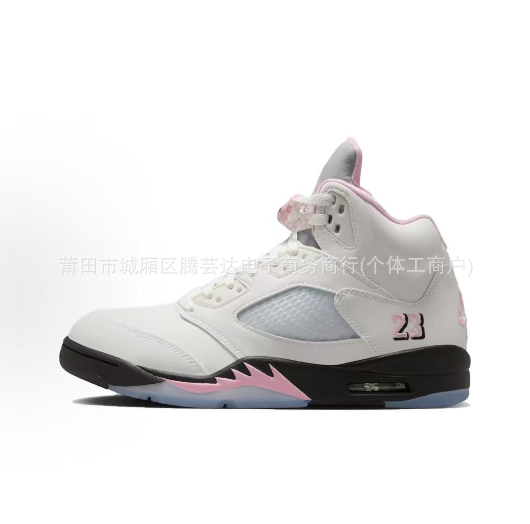 Pedidos de comercio exterior de fábrica de zapatos Putian AJ5 zapatos de baloncesto Liuchuan arce negro y blanco alas de cicada Jiao5 zapatillas de amortiguación de aire image 35