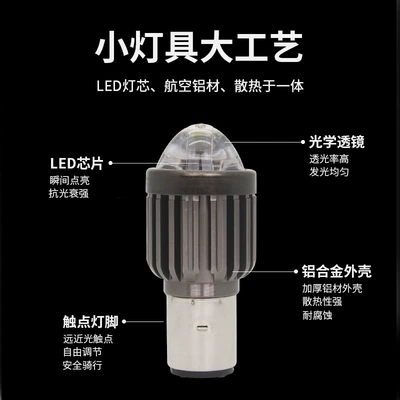 High-Brightness Compact Motorcycle Headlight, Waterproof Motorcycle headlights, headlights