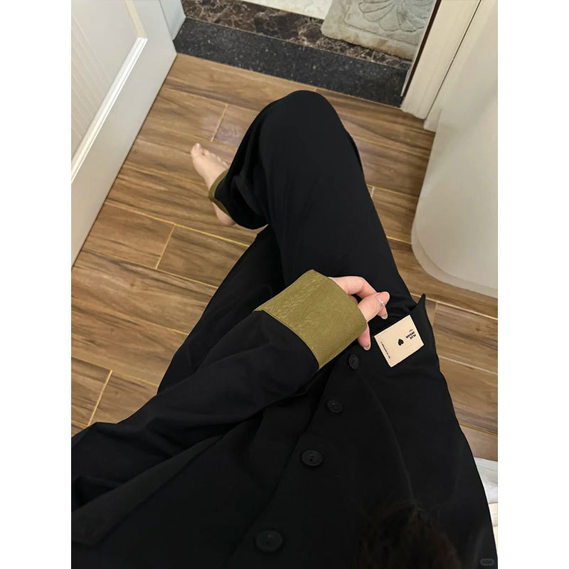 法式高级感开衫睡衣女秋季新款休闲长袖长裤可外穿家居服大码套装|undefined