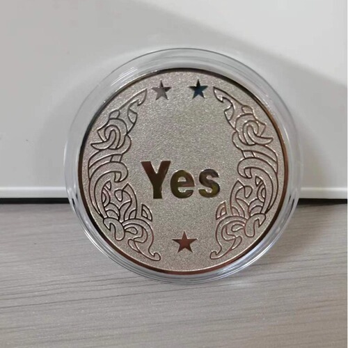 Custom Manufacturer YES/NO Decision Coin Commemorative Medal Magic Coin Coin Metal Craft Commemorative Coin Promotion Activity