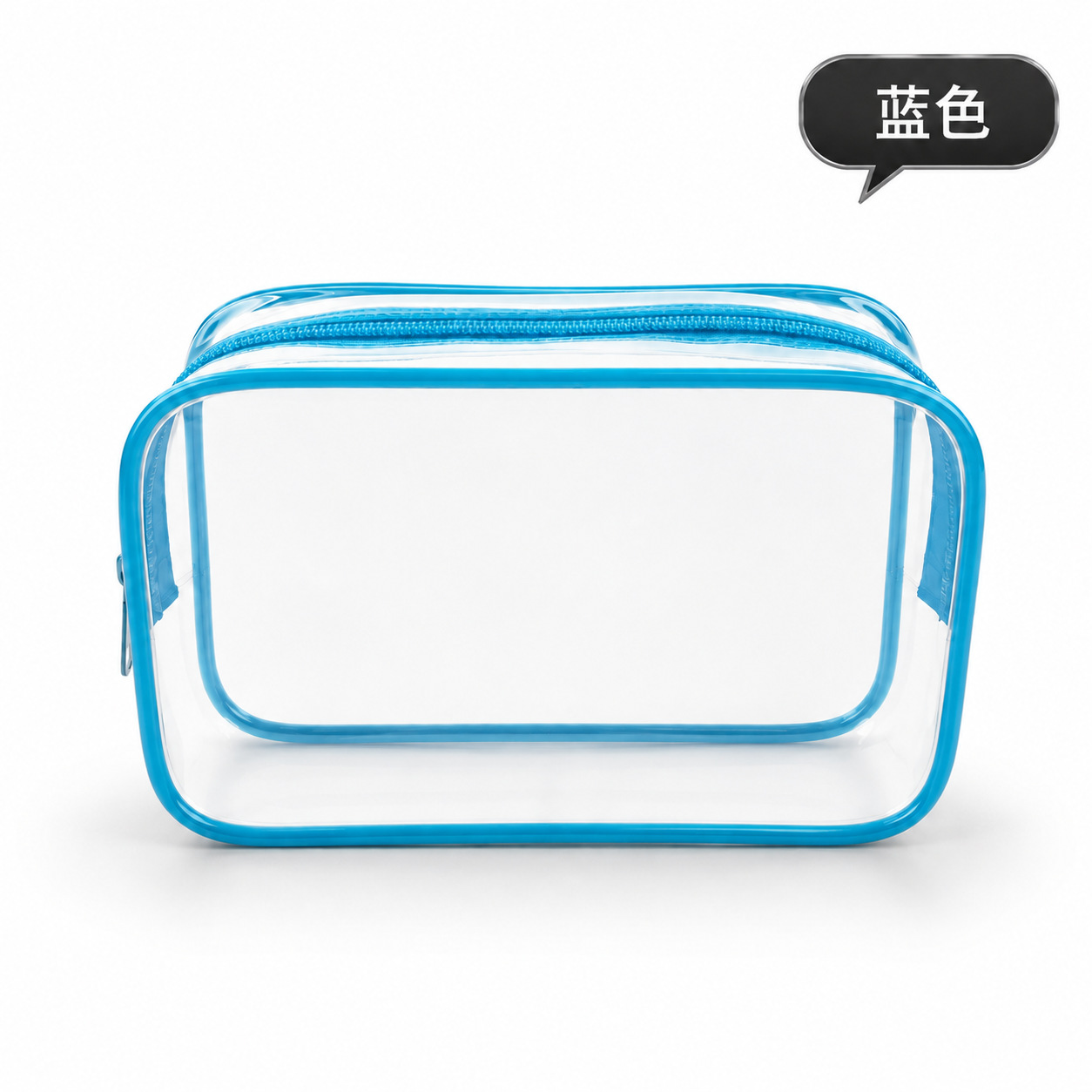 Bolsa de lavado portátil a prueba de agua, bolsa de cremallera a prueba de agua, bolsa de lavado visual de PVC, bolsa de maquillaje de viaje de tamaño medio, almacenamiento image 14