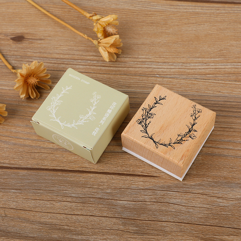 Luz original retro diario sello mariposa gato guirnalda Tarjeta de mensaje DIY material decorativo impresión sello