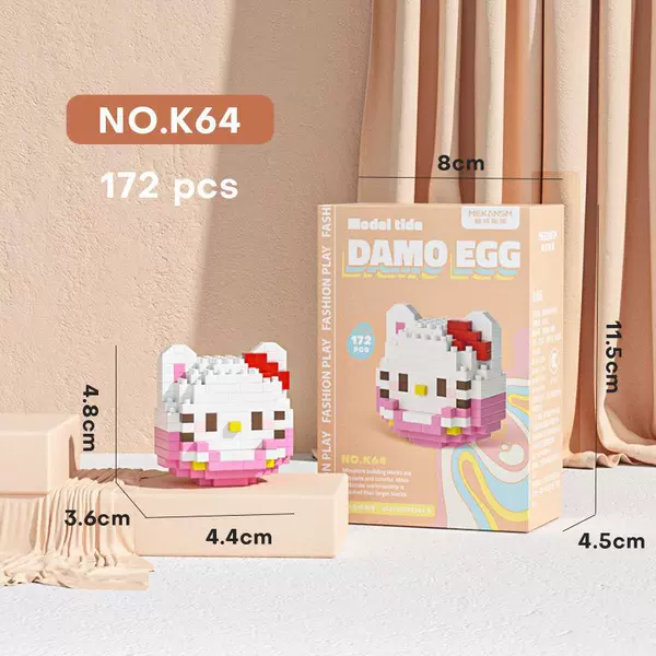K64 Daruma Egg Hello Kitty 172 Pellet Color Box