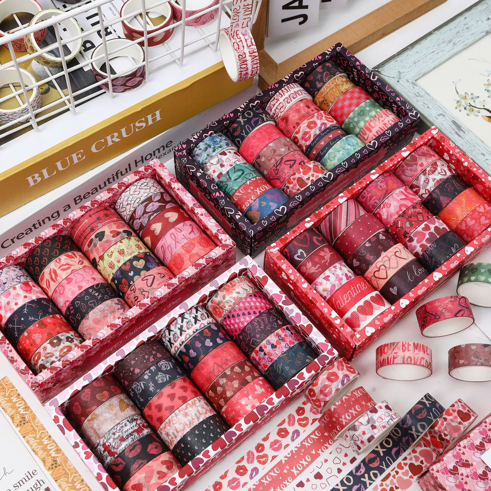 С Днем Святого Валентина SDRT241004 серии и бумажная лента набор трансграничных продуктов