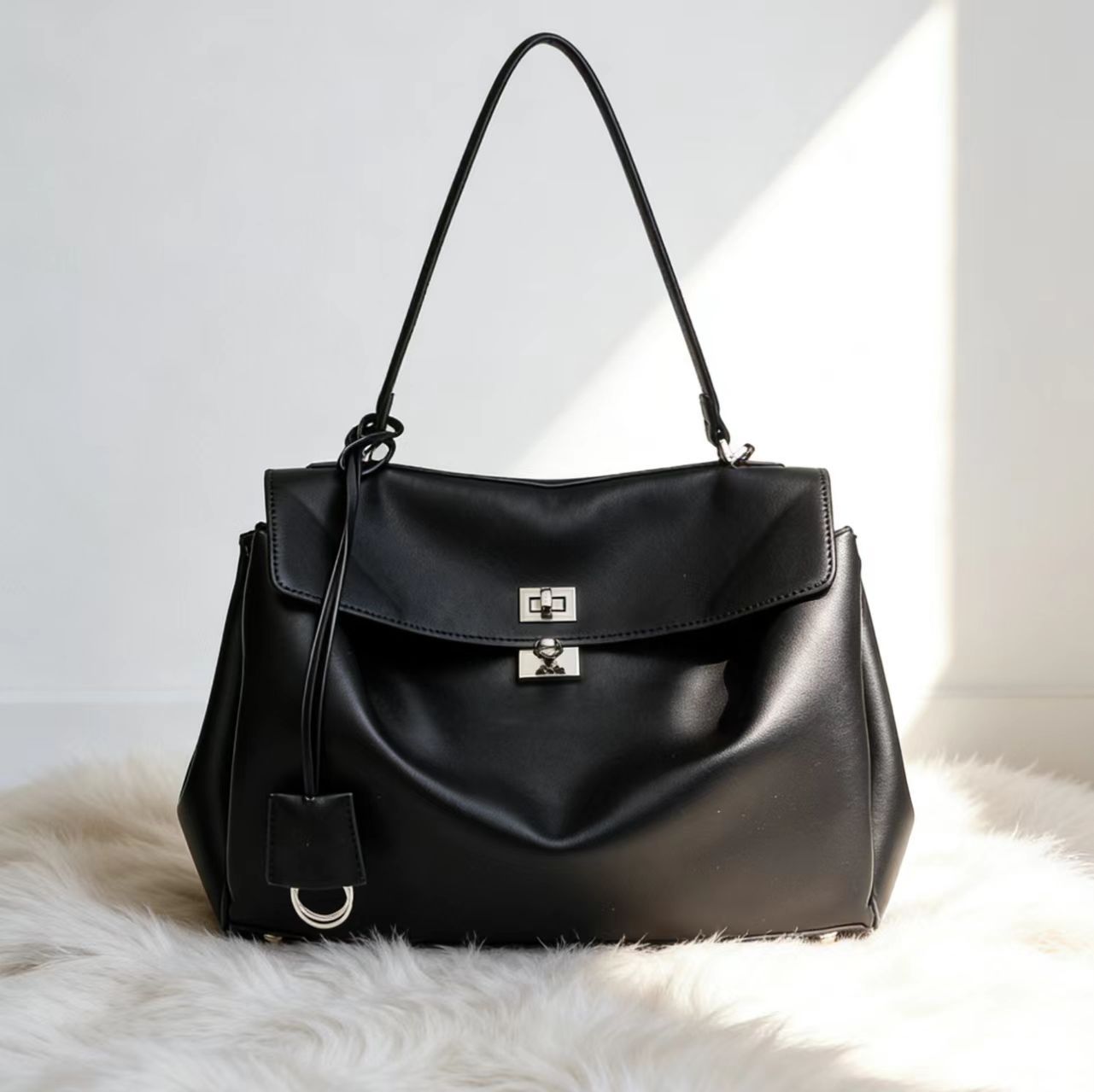 Luxe niche designertas Caheno, retro veelzijdige handtas en crossbodytas, ruime Kelly forenzentas, hoogwaardige textuur_voghion.com