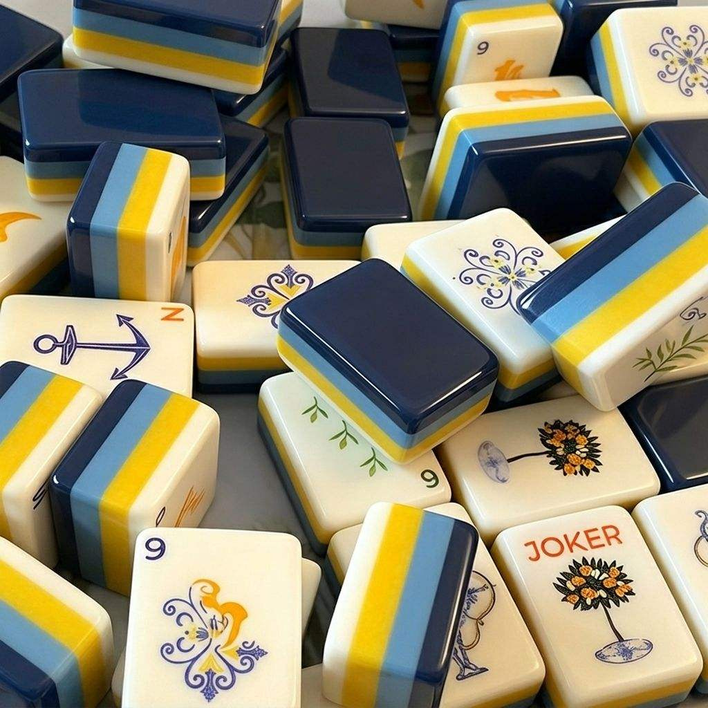 (in Stock) In-Stock American Mahjong Wholesale, Large Acrylic Mahjong Tiles, Hand-Shuffled Mahjong, North American Market