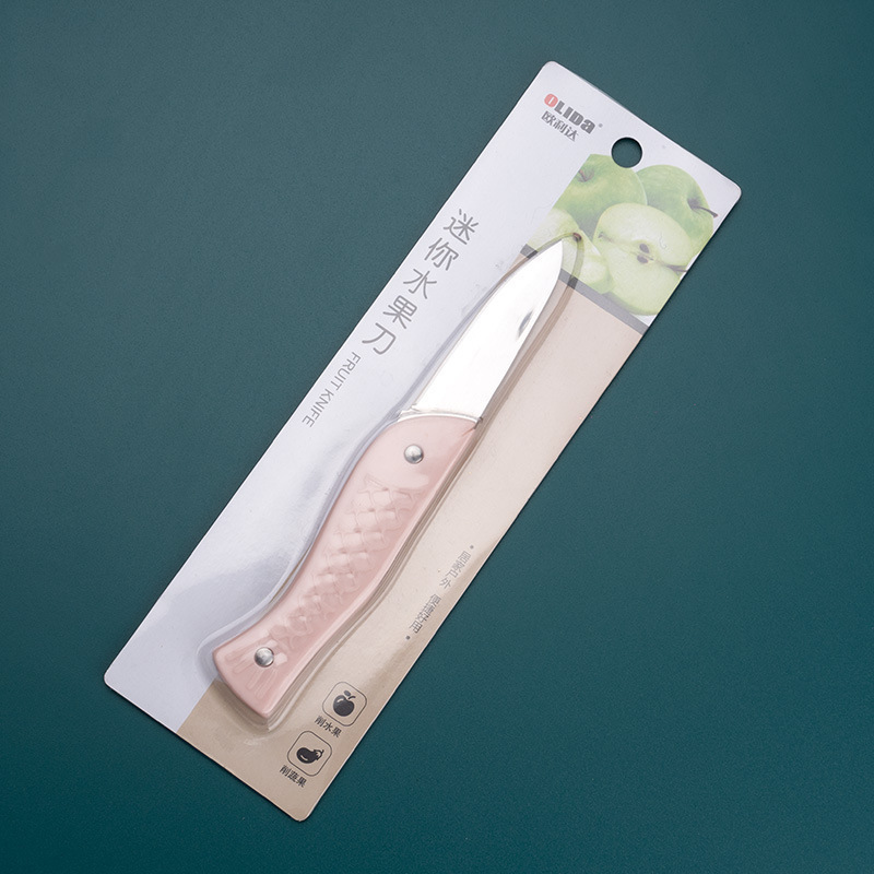 Cuchillo de frutas de acero inoxidable cuchillo de frutas cuchillo plegable portátil dormitorio para estudiantes cuchillo de corte de frutas cuchillo de cocina