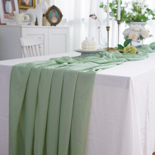 派对甜品台装饰桌布高端沙龙宴会摆台布置纱布table runner