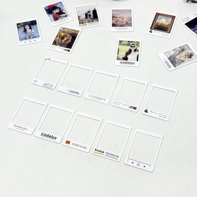 New Ins-Style Reverse Film Clip Empty Clip Paper Film Frame Movie Film Retro Reverse Film Slide Empty Clip