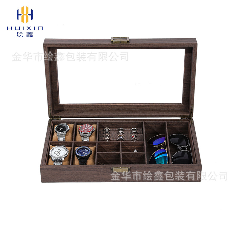 4+2 나뭇결 시계 안경 보석함