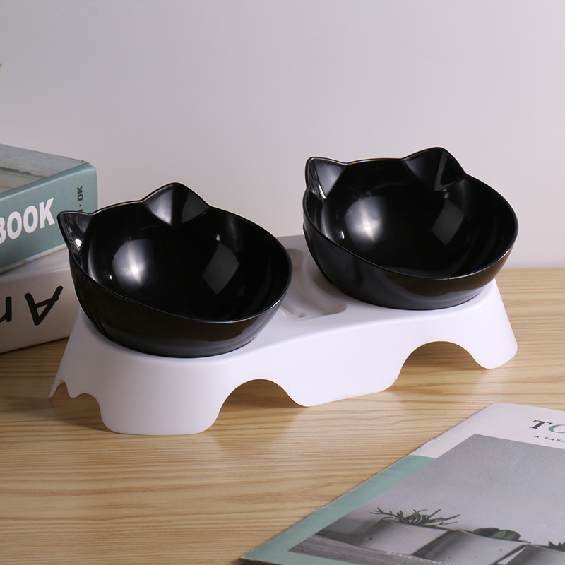 검은색 그릇 + 흰색 받침대