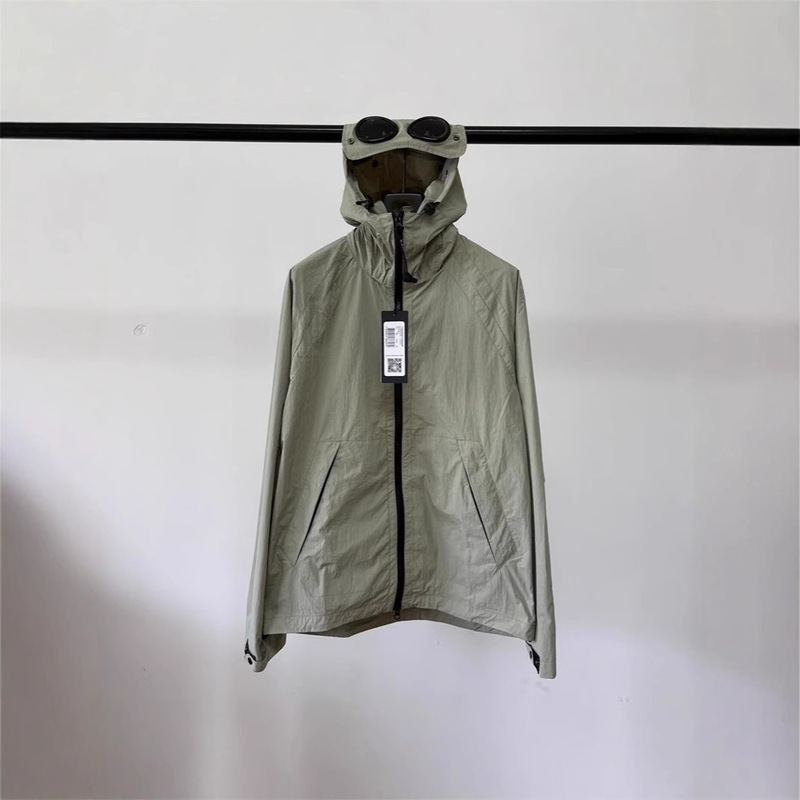 Spring and Autumn Cardigan Zipper Hoodie Waterproof Jacket for Youth Loose Double Mesh Nylon Jacket Men's Jacket