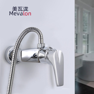 Factory wholesale copper shower faucet all copper main body hot and cold faucet bathroom shower two-piece faucet