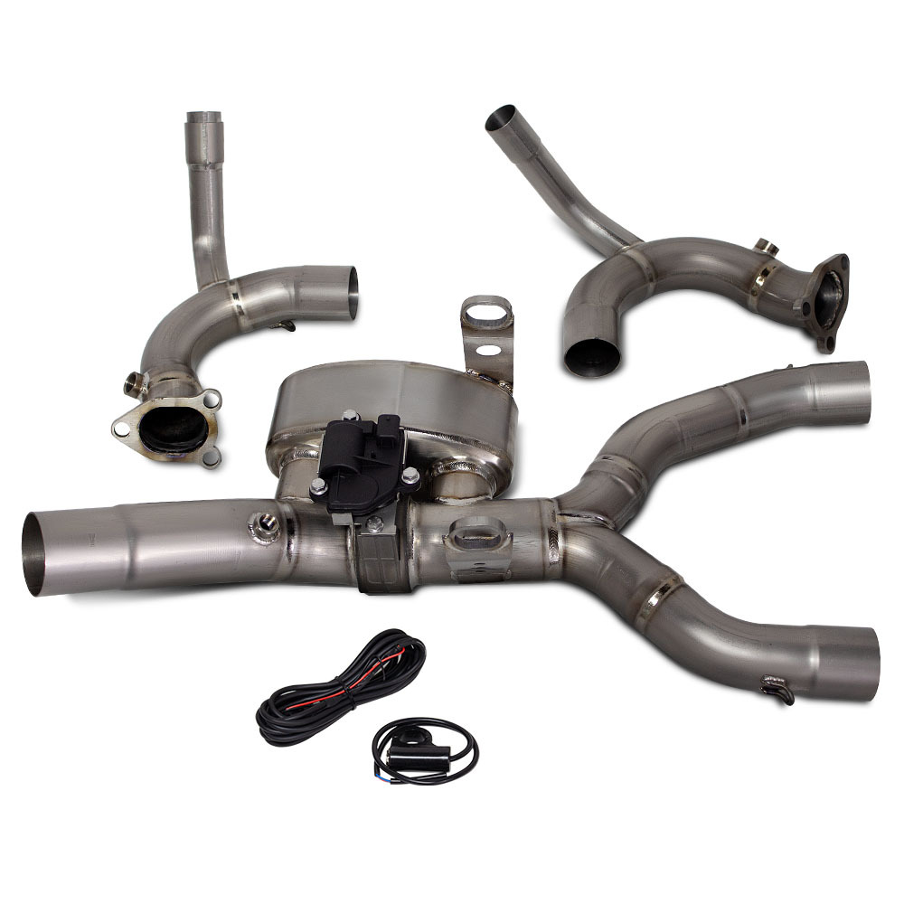 Suitable for Motorcycle and Motorcycle Exhaust Modification R1300 Gs/Adv Titanium Alloy Return Exhaust Front Section 60mm
