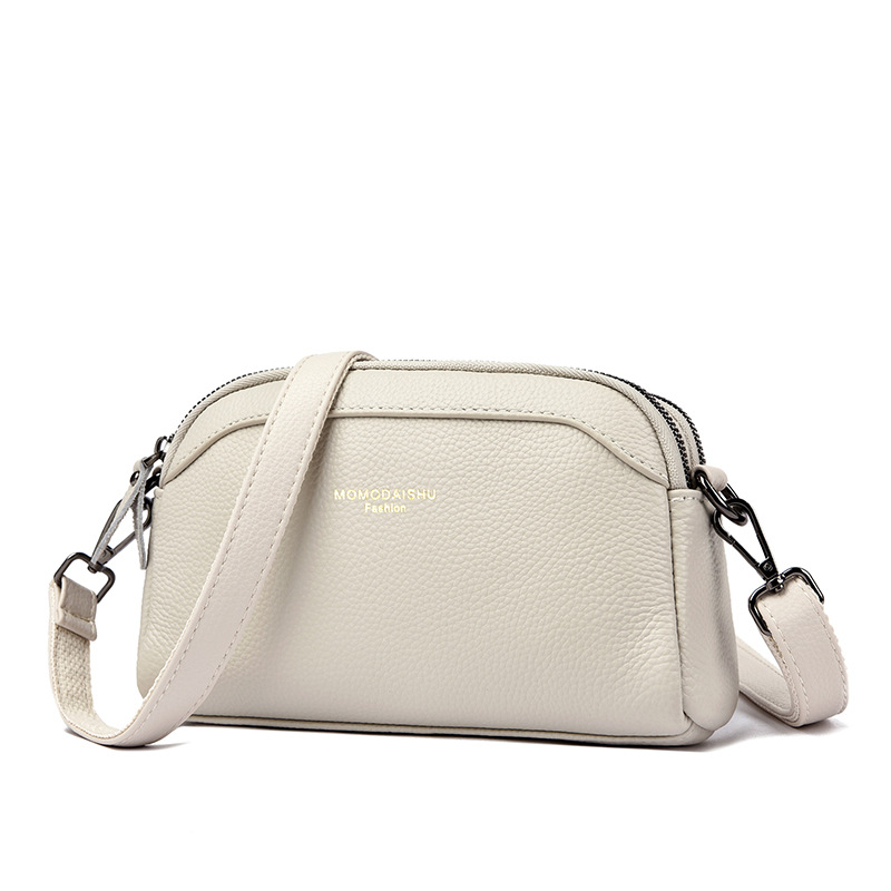 Retro Genuine Leather Small Square Bag Winter Edition Women's Crossbody Bag Simple Versatile Shoulder Bag Luxury Crossbody Bag - Thumbnail 8