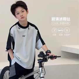 男童夏套装2025新款炸街痞帅儿童篮球服装男孩夏季运动服两件套夏